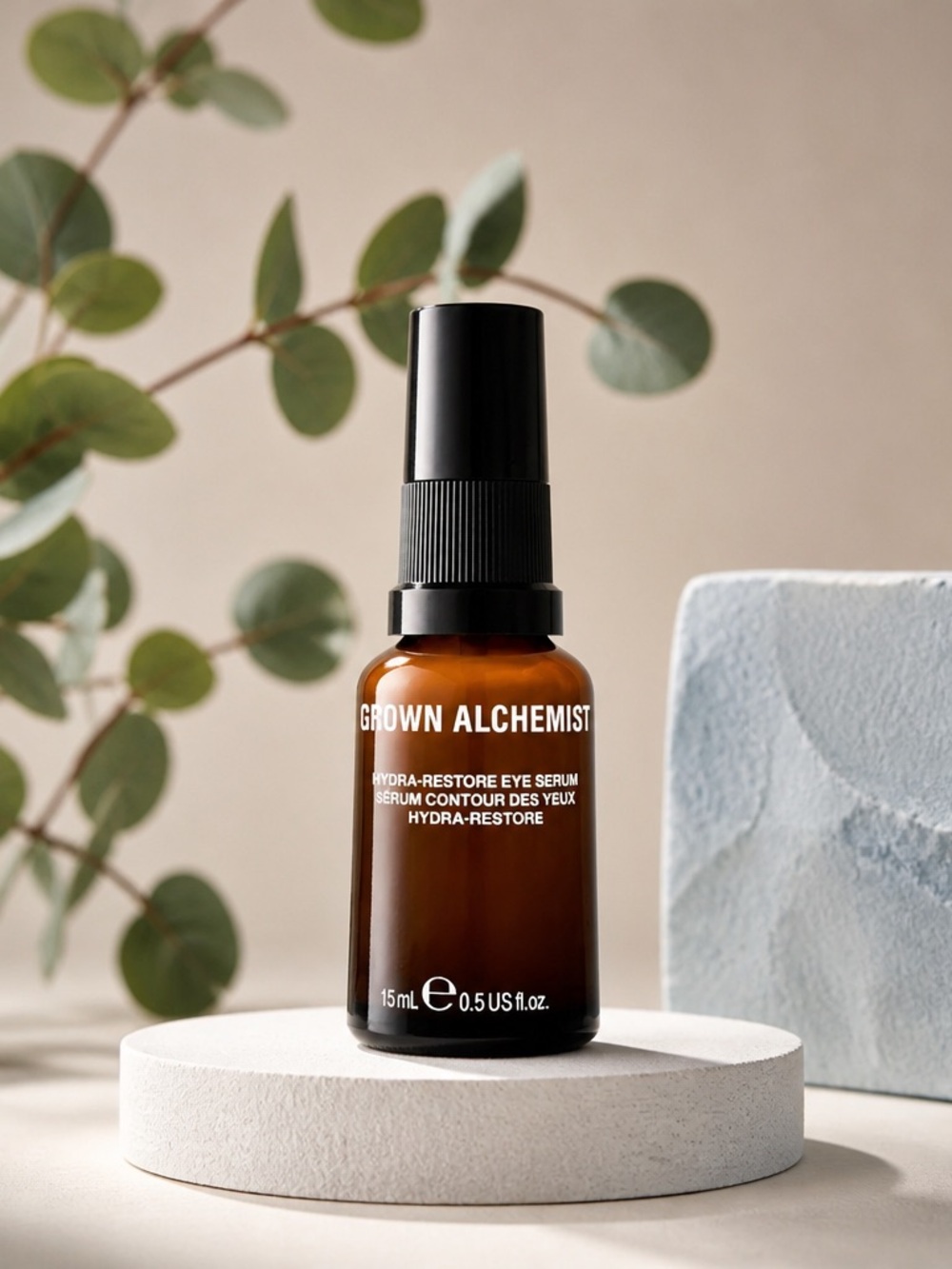 Grown Alchemist Brown and Black Eye Serum Bottle